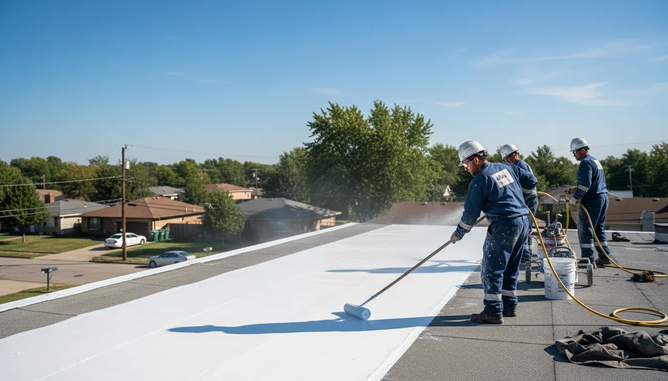Commercial roof coating in Creve Coeur, IL near me